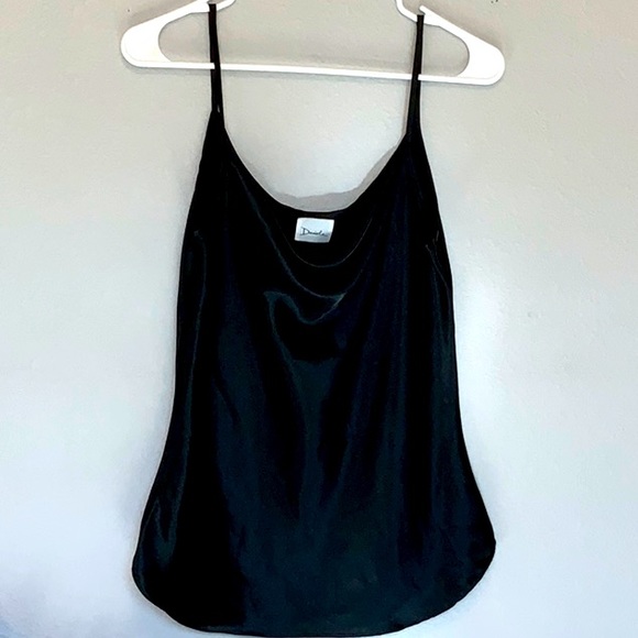 Spaghetti Strap Tank With Draped Neckline - Picture 3 of 5